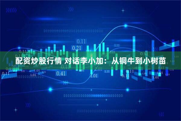 配资炒股行情 对话李小加：从铜牛到小树苗